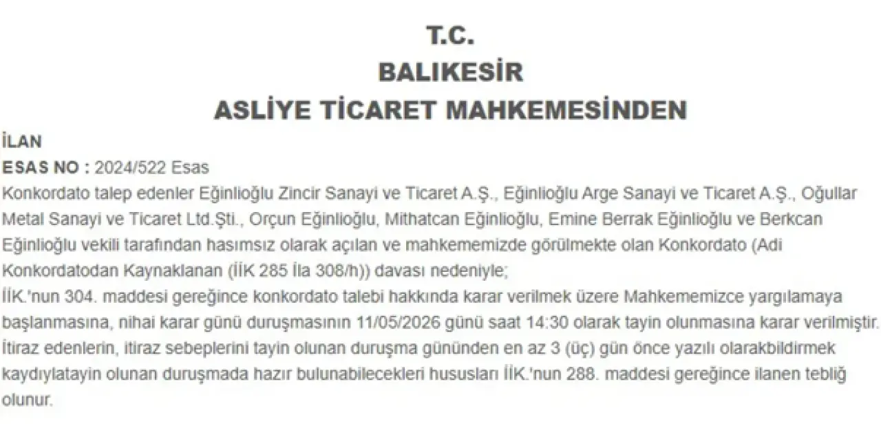 Türkiye'nin 84 yıllık dev şirketi konkordato talep etti - Resim : 1