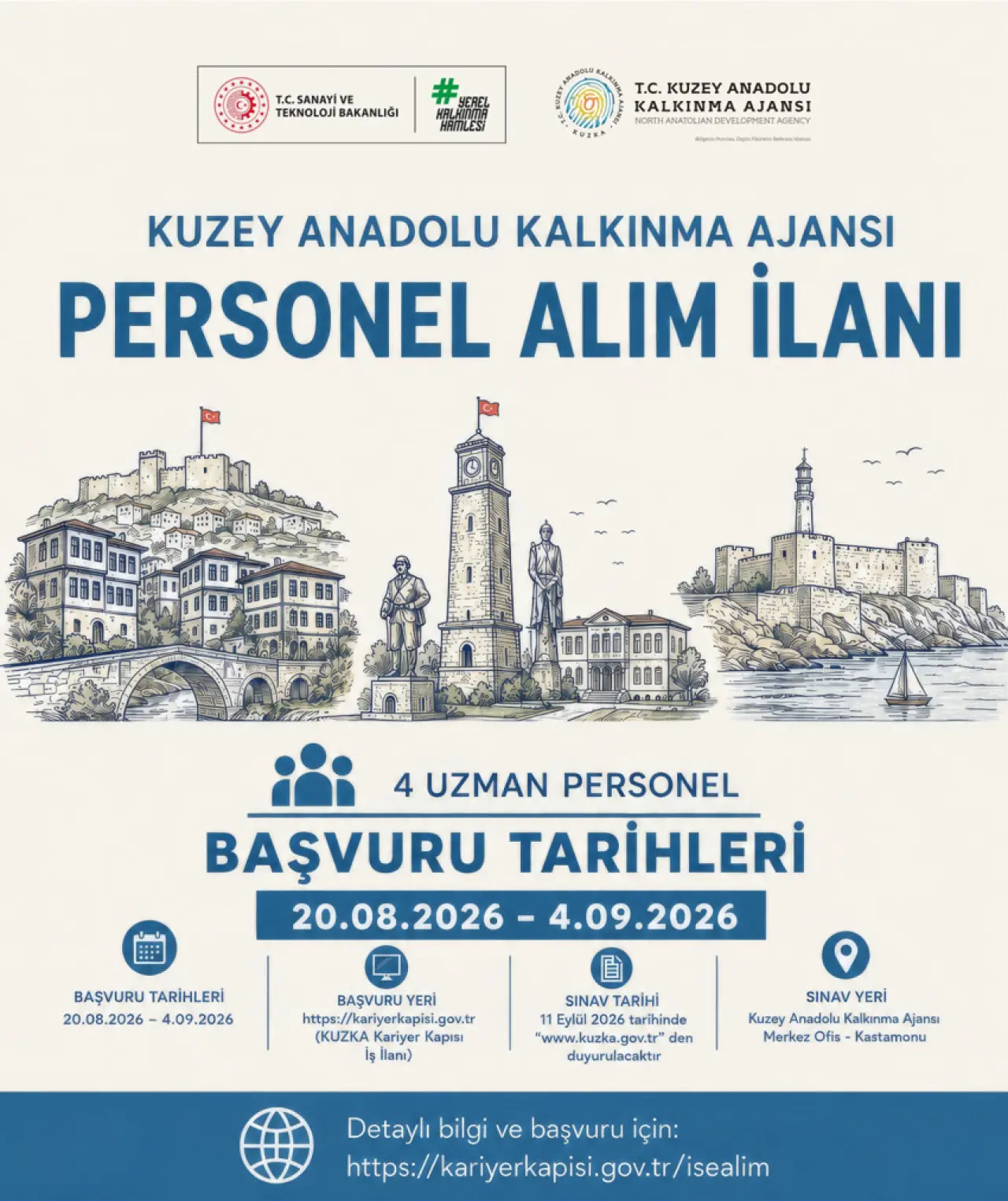 KUZKA 4 uzman personel alımı yapacak - Resim : 1
